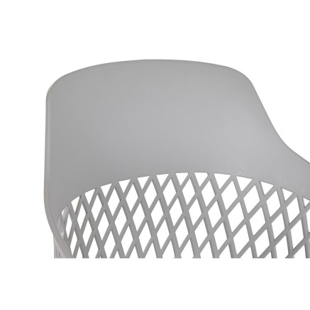 Esszimmerstuhl DKD Home Decor Hellgrau 57 x 57 x 80,5 cm 2