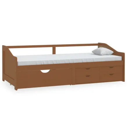 Lit de repos 3 places sans matelas Bois de pin massif 90x200 cm 2