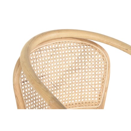Silla de Comedor DKD Home Decor Natural 53 x 54 x 80 cm 2
