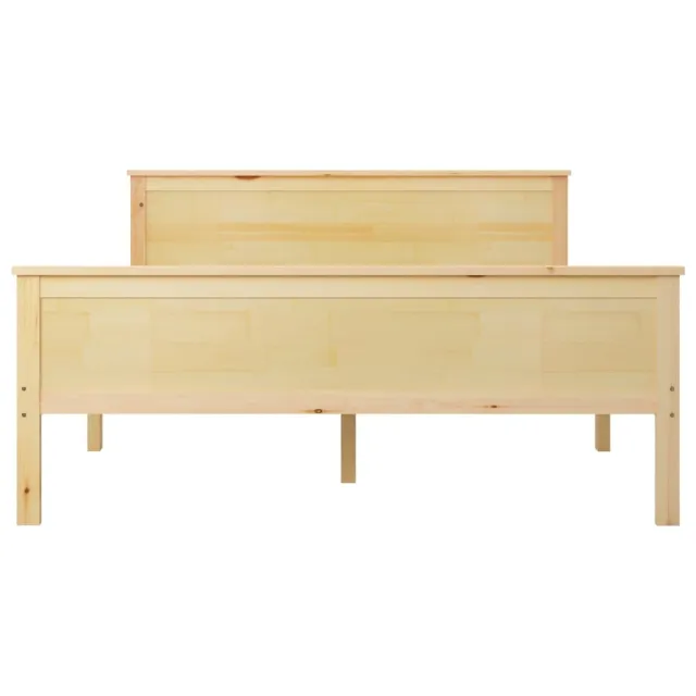 Cadre de lit sans matelas bois massif de pin 140x200 cm