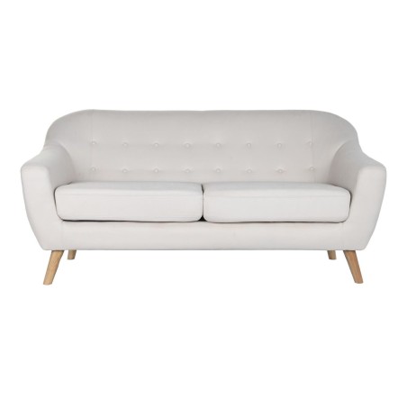 Sofa DKD Home Decor Natuurlijk Polyester Rubberwood Crème (172 x 82 x