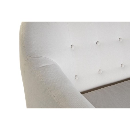 Sofa DKD Home Decor Natural Polyester Rubber wood Cream (172 x 82 x 82