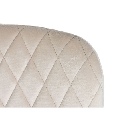 Keukenstoel DKD Home Decor Beige Metaal Polyester (56 x 51 x 84 cm)