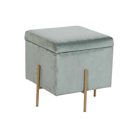 Repose-pied DKD Home Decor Métal Turquoise Polyester (45 x 45 x 45 cm