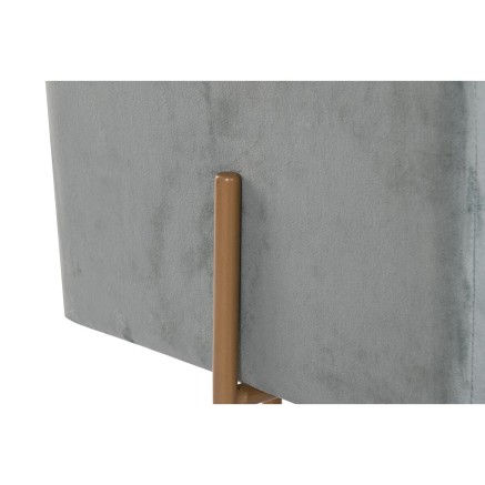 Reposapiés DKD Home Decor Metal Turquesa Poliéster (45 x 45 x 45 cm) 2