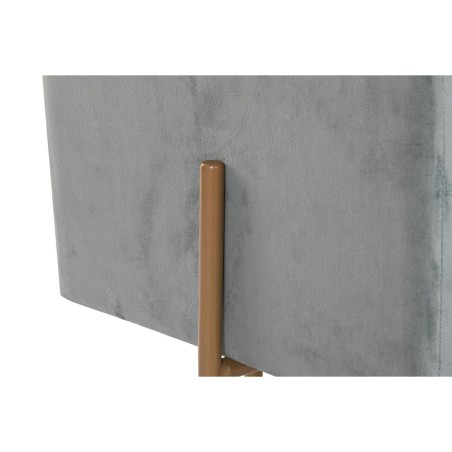 Repose-pied DKD Home Decor Métal Turquoise Polyester (45 x 45 x 45 cm
