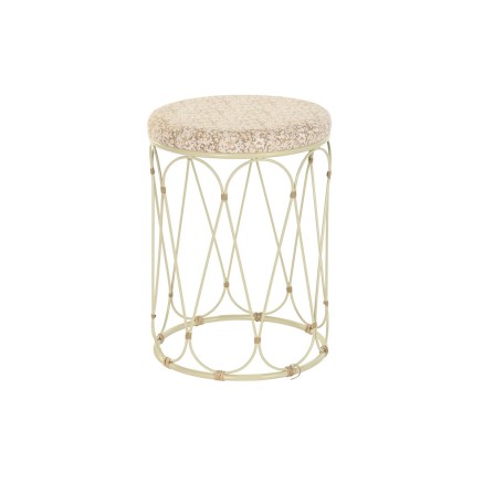 Bijzettafel DKD Home Decor Natuurlijk Metaal Crème Rotan (35 x 35 x 4