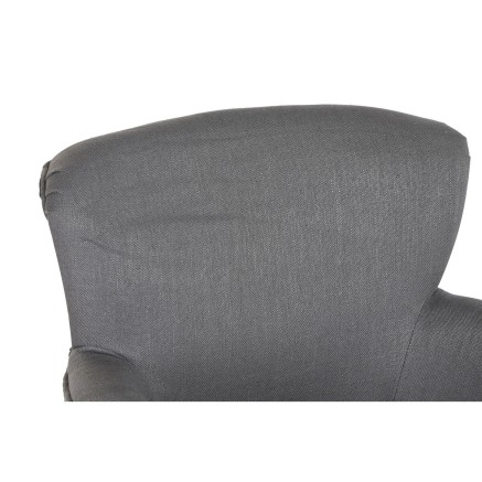 Sessel DKD Home Decor Tanne Polyester Dunkelgrau (66 x 70 x 88 cm) 2