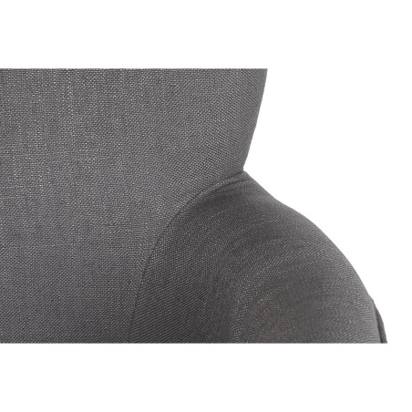 Poltrona DKD Home Decor Abete Poliestere Grigio scuro (66 x 70 x 88 cm