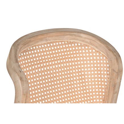 Esszimmerstuhl DKD Home Decor Tanne Polyester Hellgrau (46 x 61 x 86 c 2