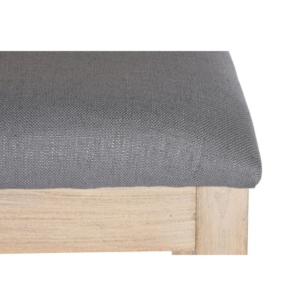 Silla de Comedor DKD Home Decor Abeto Poliéster Gris oscuro (46 x 61 2