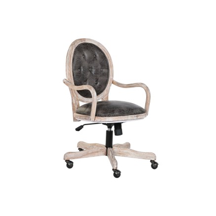 Chaise de Salle à Manger DKD Home Decor Noir Brun foncé 52 x 50 x 88