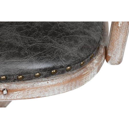 Chaise de Salle à Manger DKD Home Decor Noir Brun foncé 52 x 50 x 88