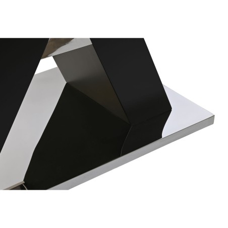 Mesa de Comedor DKD Home Decor Negro Madera Cristal Templado Madera MD