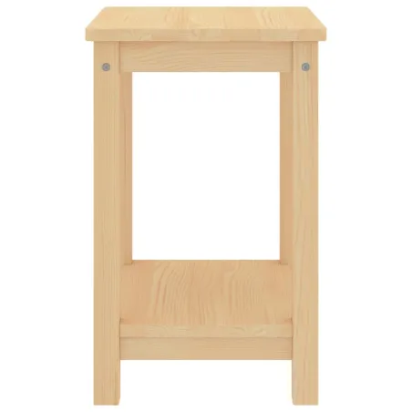 Table de chevet naturel 35x30x47 cm bois de pin massif