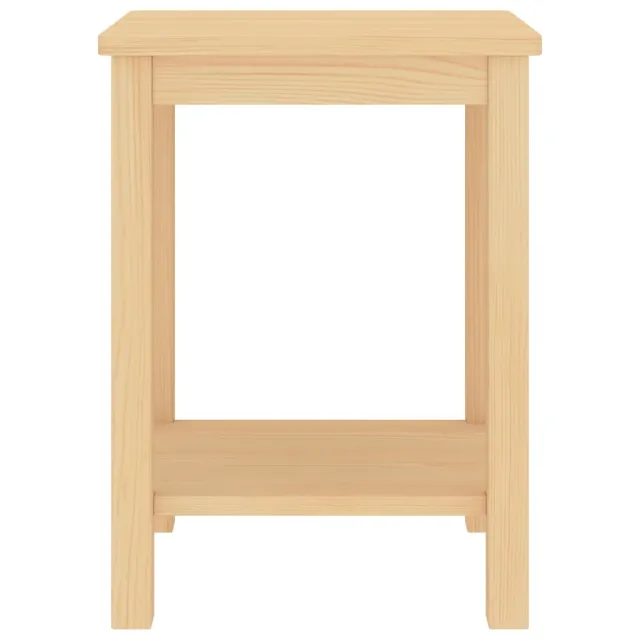 Table de chevet naturel 35x30x47 cm bois de pin massif