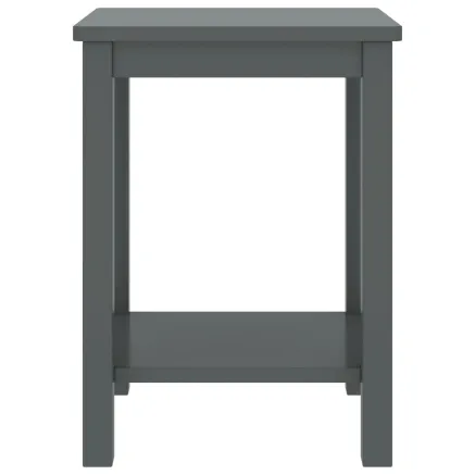 Table de chevet gris foncé 35x30x47 cm bois de pin massif 2