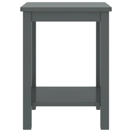 Table de chevet gris foncé 35x30x47 cm bois de pin massif