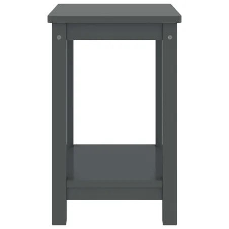 Table de chevet gris foncé 35x30x47 cm bois de pin massif