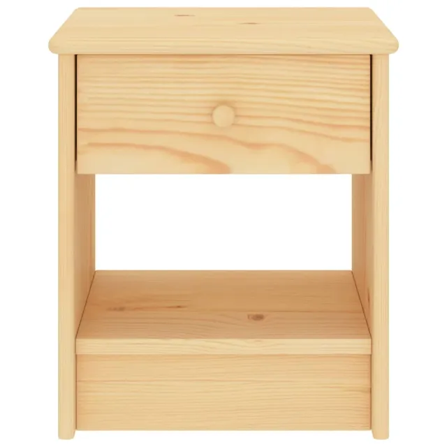 Table de chevet naturel 35x30x40 cm bois de pin massif