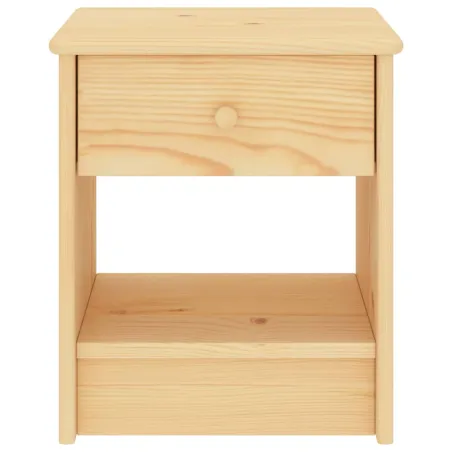 Table de chevet naturel 35x30x40 cm bois de pin massif