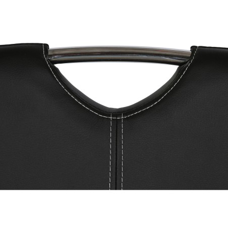 Sedia da Sala da Pranzo DKD Home Decor Nero Metallo Poliuretano (59 x