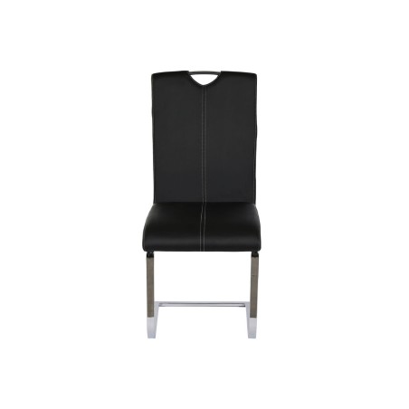Sedia da Sala da Pranzo DKD Home Decor Nero Metallo Poliuretano (59 x