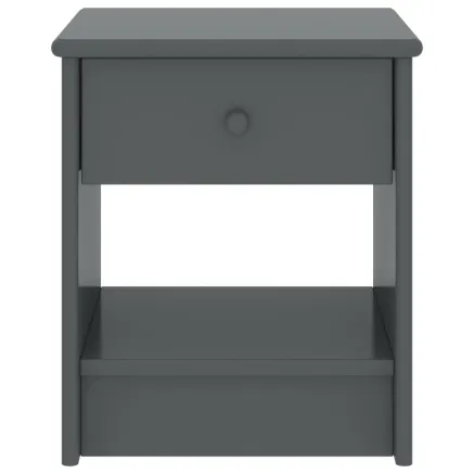 Table de chevet Gris foncé 35x30x40 cm Bois de pin massif 2