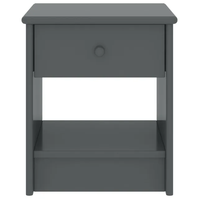 Table de chevet Gris foncé 35x30x40 cm Bois de pin massif