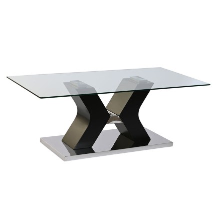 Table Basse DKD Home Decor Bois 120 x 60 x 45 cm Verre trempé Bois MD