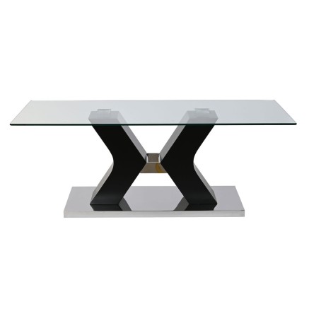 Table Basse DKD Home Decor Bois 120 x 60 x 45 cm Verre trempé Bois MD 2