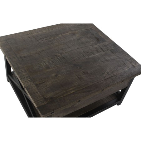 Ophefbare Salontafel DKD Home Decor 116 x 74 x 44 cm Metaal Mangohout