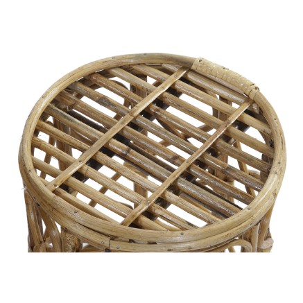 Jeu de 3 tables DKD Home Decor 39 x 39 x 41 cm Naturel osier 2