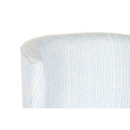 Leunstoel DKD Home Decor 73 x 67 x 85 cm Blauw Hout Wit 2