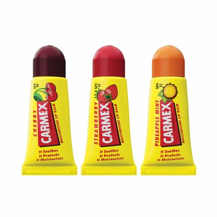 Moisturising Lip Balm Carmex Triplo Transparent Spf 15 Strawberry Pine 2