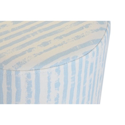 Fußstütze DKD Home Decor Blau Weiß Metall Streifen Mediterraner 34 2