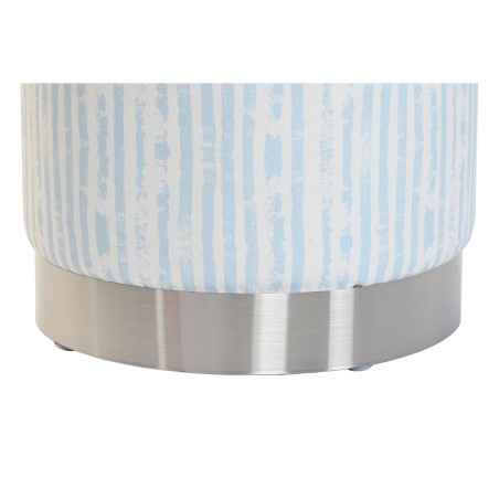 Fußstütze DKD Home Decor Blau Weiß Metall Streifen Mediterraner 34
