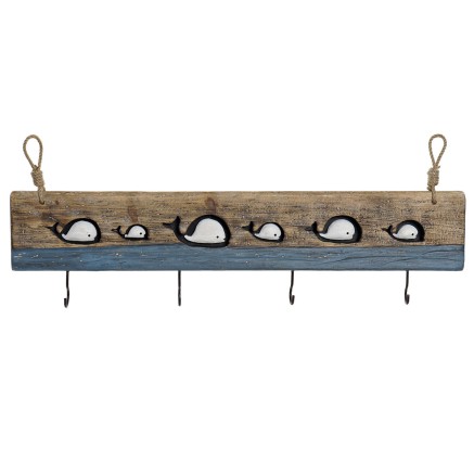 Appendiabiti da parete DKD Home Decor Finitura invecchiata Metallo Leg