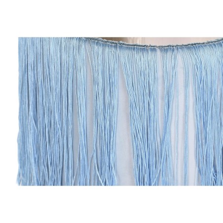 Voetensteun DKD Home Decor Zilverkleurig Metaal Hemelsblauw Marineblau