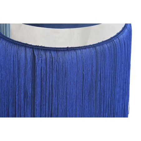 Voetensteun DKD Home Decor Zilverkleurig Metaal Hemelsblauw Marineblau
