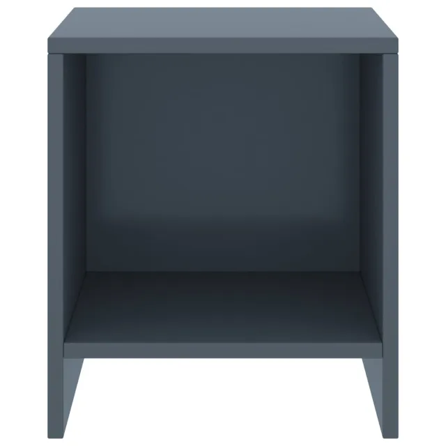 Tables de chevet 2 pcs Gris clair 35x30x40cm Bois de pin massif