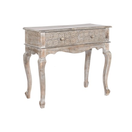 Meuble d'Entrée avec 2 Tiroirs DKD Home Decor Blanc Marron 91 x 42 x