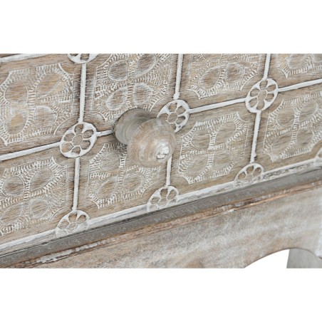 Recibidor con 2 Cajones DKD Home Decor Blanco Marrón 91 x 42 x 81 cm