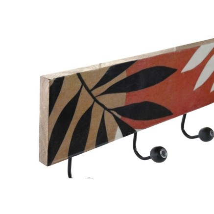 Appendiabiti da parete DKD Home Decor Multicolore Ferro Legno di mango 2