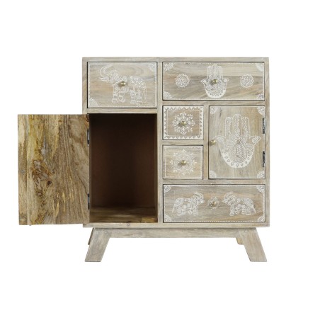 Ladenkast DKD Home Decor Natuurlijk Mangohout 61 x 33,5 x 68,5 cm