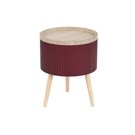 Mesa auxiliar DKD Home Decor 38,5 x 38,5 x 49 cm Marrón Granate Mader