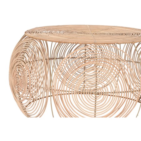 Set van 2 tafels DKD Home Decor 80 x 80 x 40 cm Lichtbruin