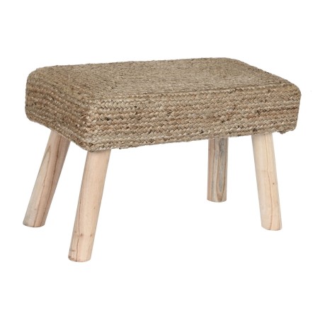 Poggiapiedi DKD Home Decor Marrone Juta Naturale Città 60 x 30 x 40 c