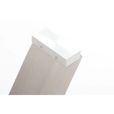 Tavolino da Caffè DKD Home Decor Cristallo Legno di noce Alluminio 13