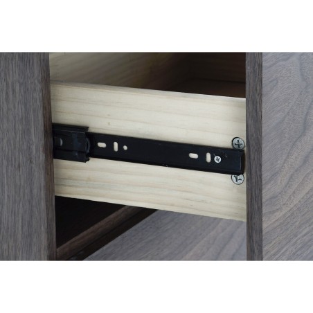 Aparador DKD Home Decor Marrón Transparente Cristal Nogal Madera MDF